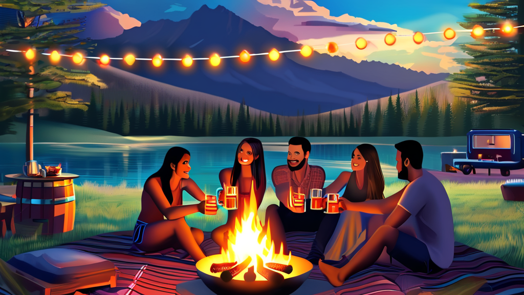 바베큐부터 편의시설까지: 난지캠핑장 이용 꿀팁 총정리 (realistic 스타일)