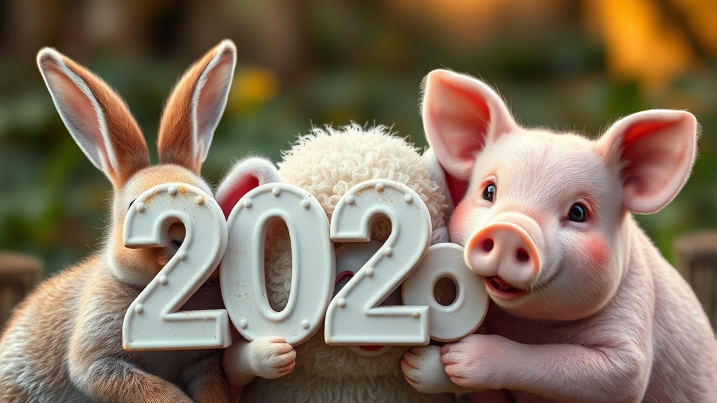 2026년 삼재, 띠별 특징 (realistic 스타일)