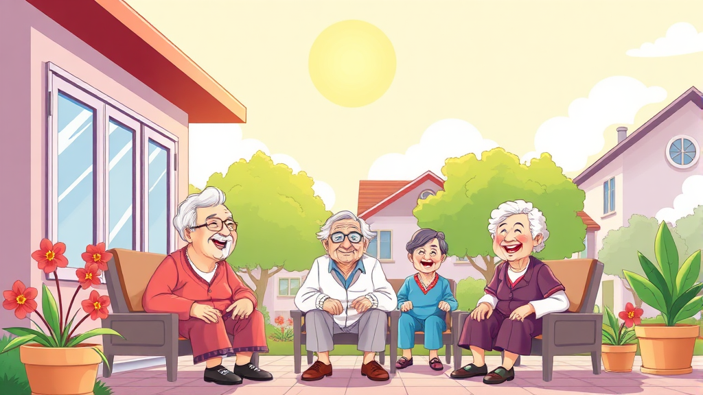 고령자복지주택이란? (cartoon 스타일)