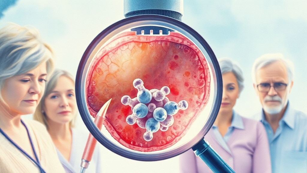 조기 발견의 어려움과 중요성 (watercolor 스타일)