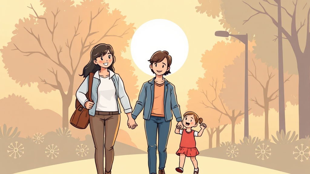 육아기 10시 출근제란 무엇인가요? (illustration 스타일)