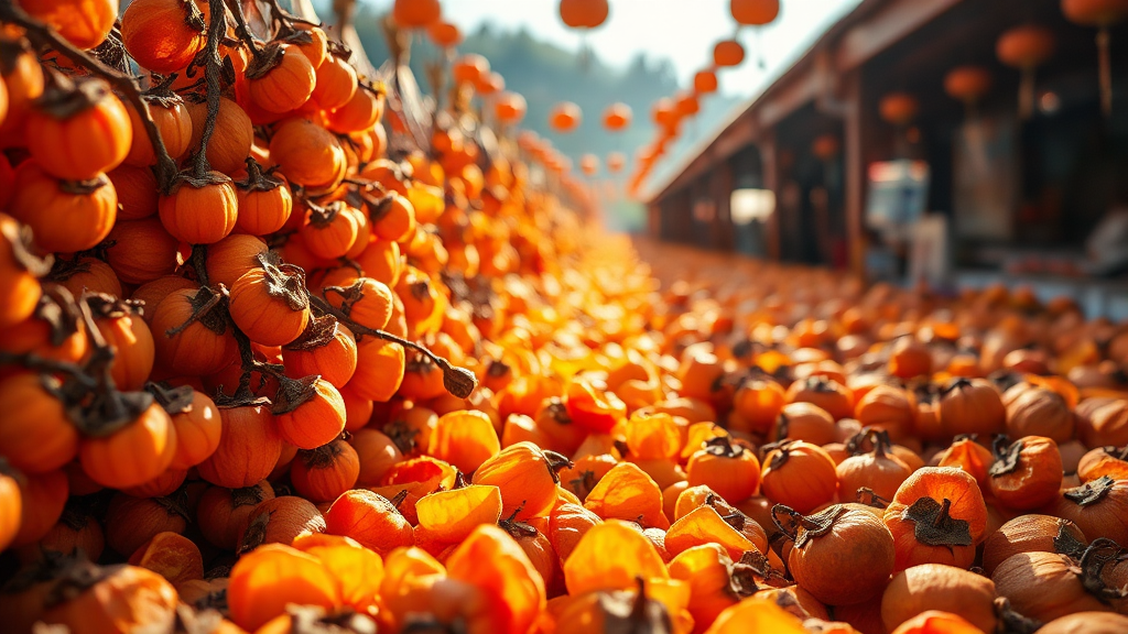 상주 곶감, 뭐가 특별할까? (realistic 스타일)