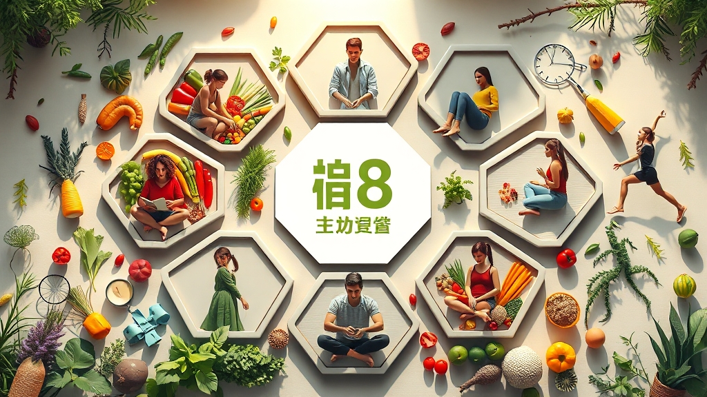 8체질 건강 관리 (realistic 스타일)