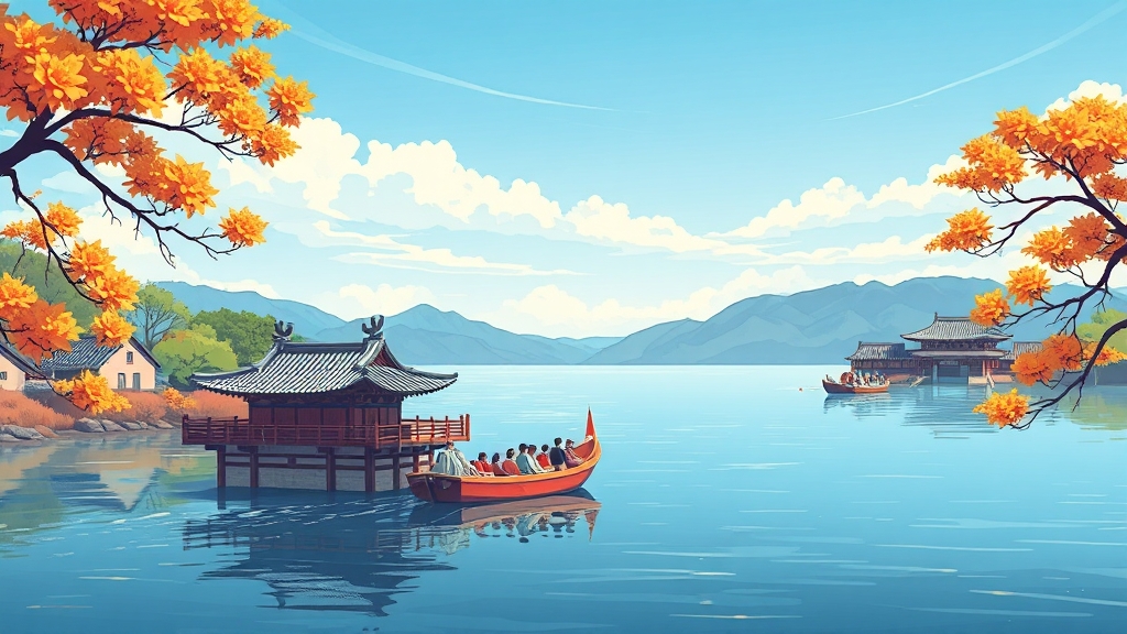 주변 관광 명소 & 여행 코스 (illustration 스타일)