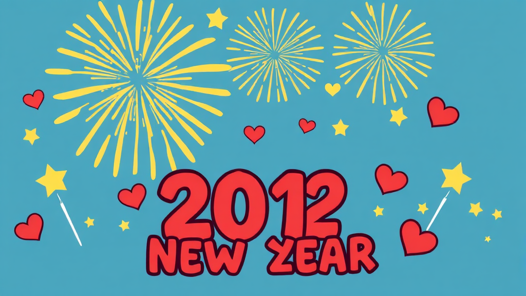 카톡/SNS 맞춤 새해 인사말 예시 (cartoon 스타일)