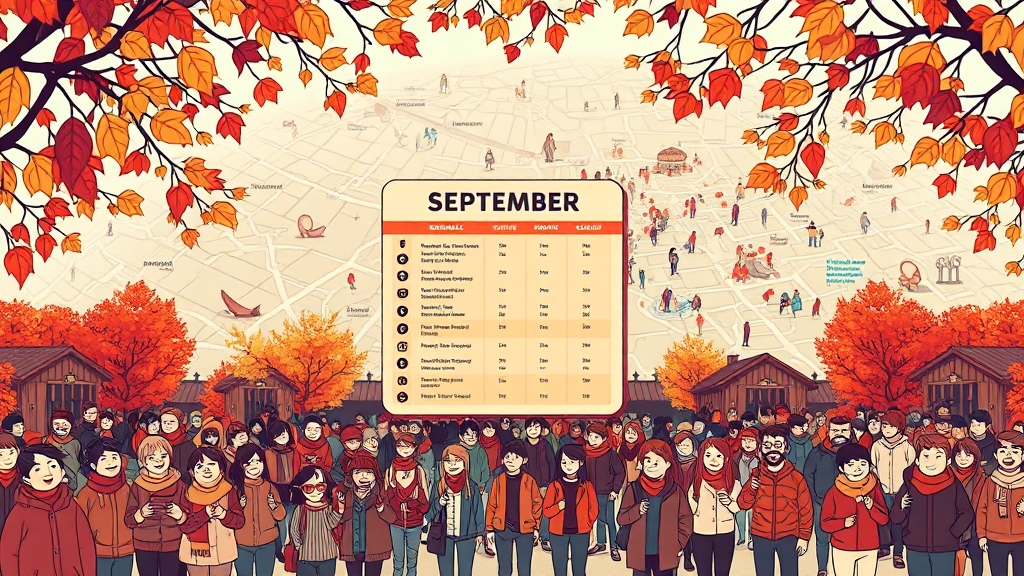 가을 축제, 떠나기 전 체크! (illustration 스타일)