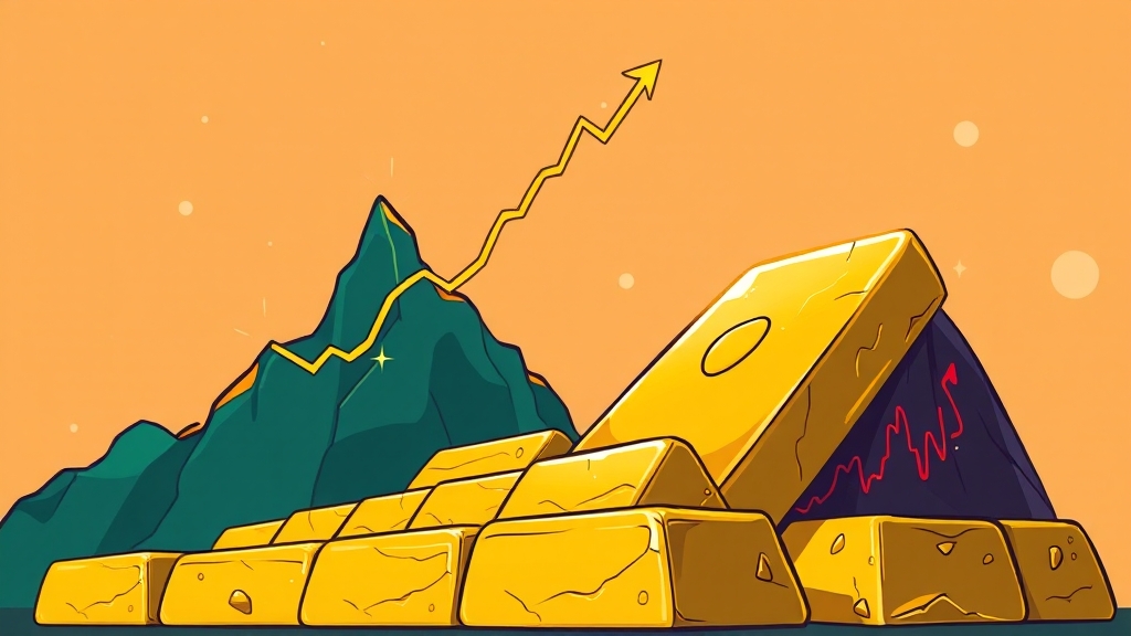 분할 매수를 통한 금 ETF 투자 성공 전략 (cartoon 스타일)