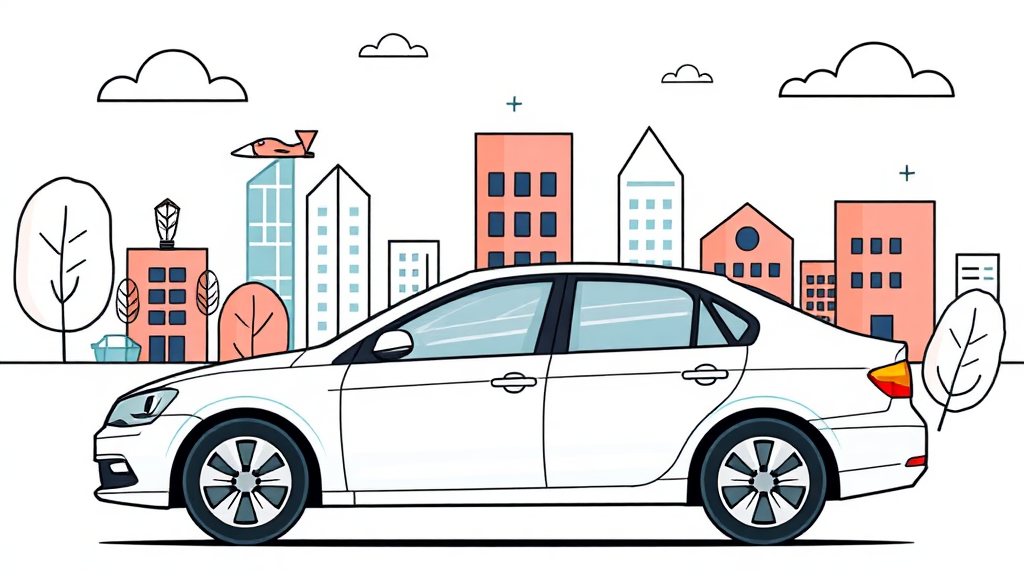 내차보험찾기: 보험사별 보험료 비교와 현명한 선택 (illustration 스타일)