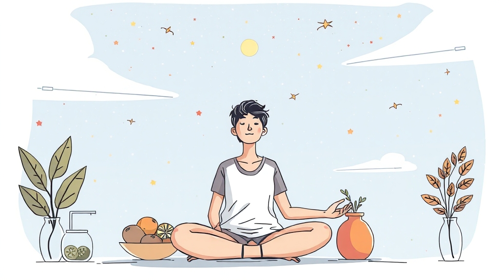 이석증 재발 방지, 생활 습관이 중요 (illustration 스타일)