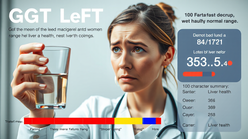 GGT 정상 수치 범위 (realistic 스타일)