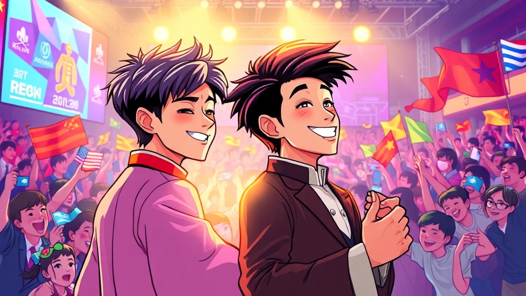 두 스타의 만남, 의미는? (cartoon 스타일)