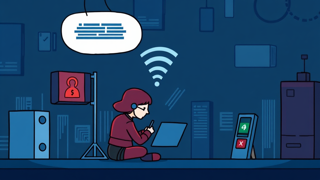 소액결제 해킹 발생 원리 (cartoon 스타일)