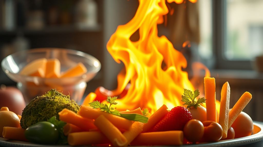 단백질의 핵심 기능: 근육과 포만감 (realistic 스타일)