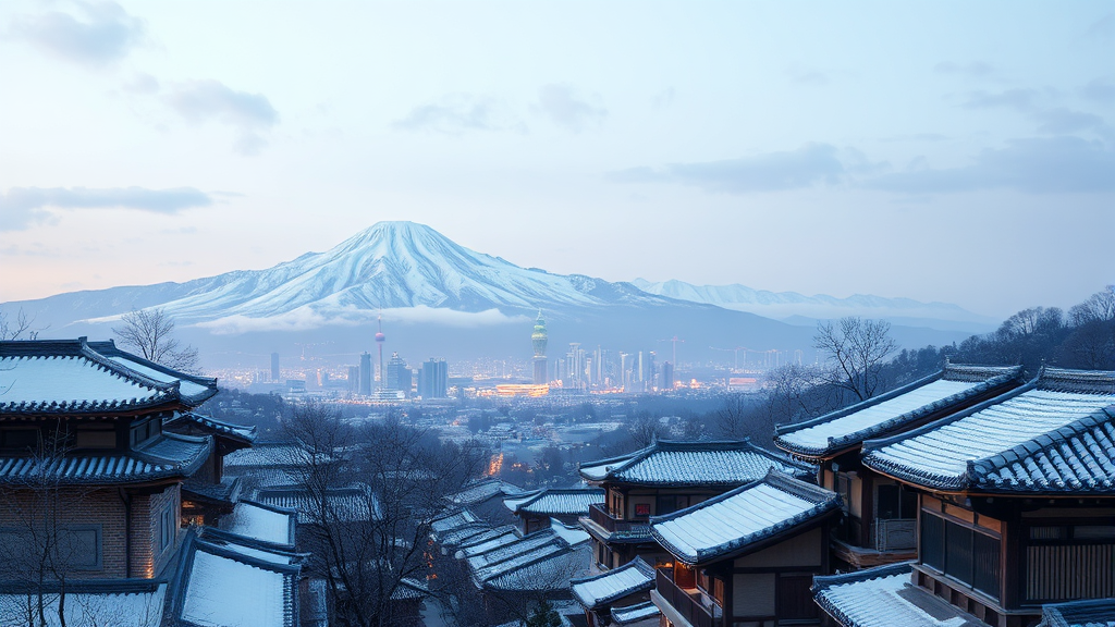 수도권 근교: 겨울 낭만 (realistic 스타일)