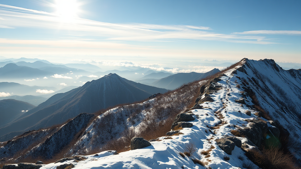 등반 코스, 어디로? (realistic 스타일)