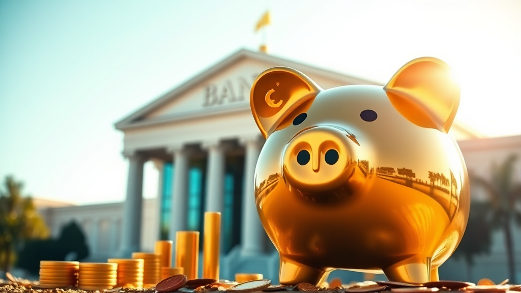 고금리 예금 활용법 (realistic 스타일)