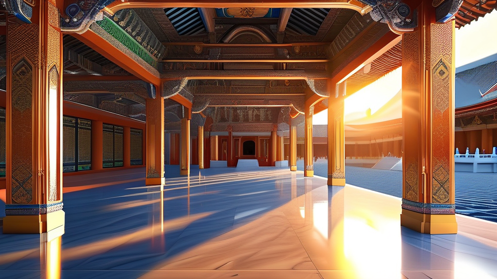 준비물부터 사찰 예절까지: 템플스테이 알차게 즐기기 (realistic 스타일)