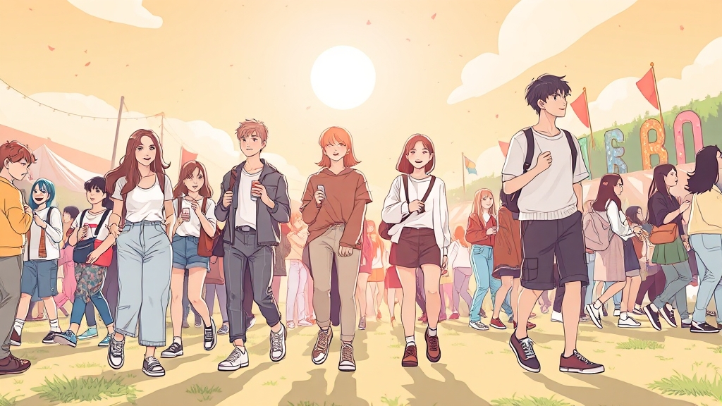 페스티벌 준비물 (illustration 스타일)