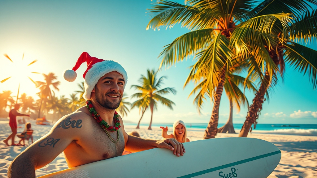 겨울 없는 크리스마스 (realistic 스타일)