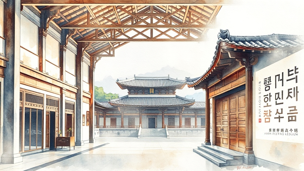 역사관 & 기획전시 (watercolor 스타일)