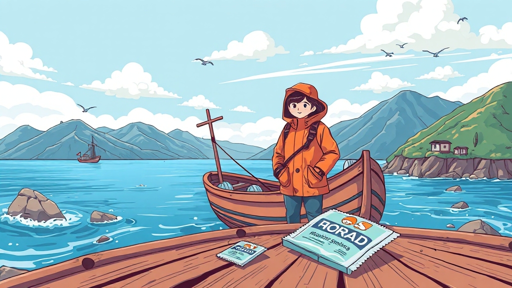 흑산도 여행 준비물 및 팁 (cartoon 스타일)