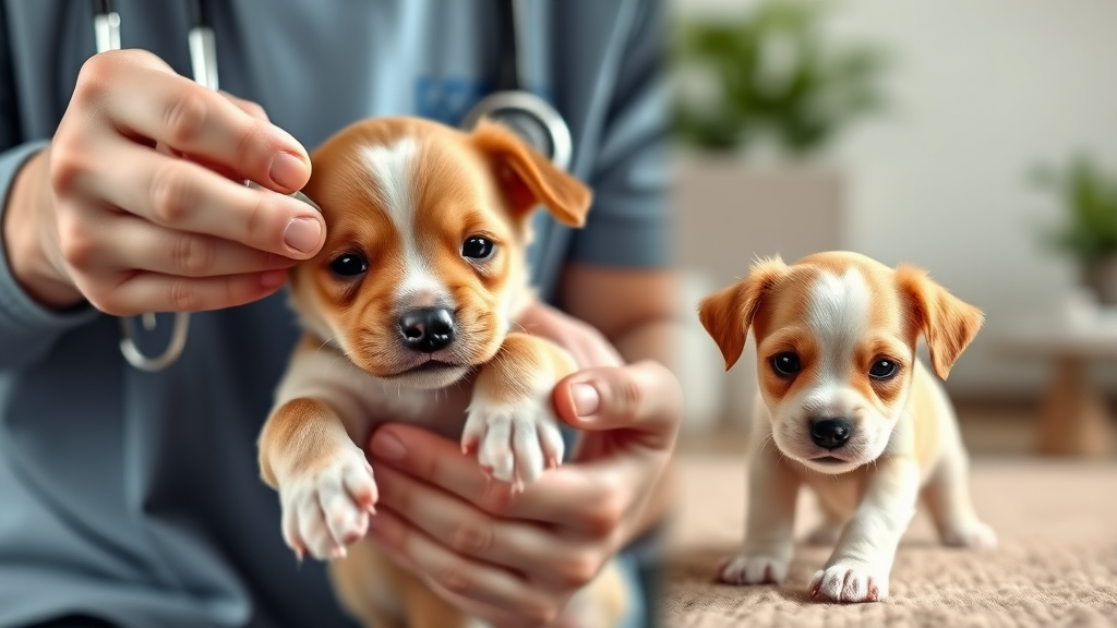 강아지 피부병, 증상 완화를 위한 보호자의 역할 (realistic 스타일)