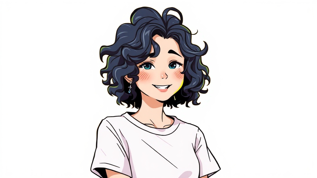 김희선 파마 따라하기 (cartoon 스타일)