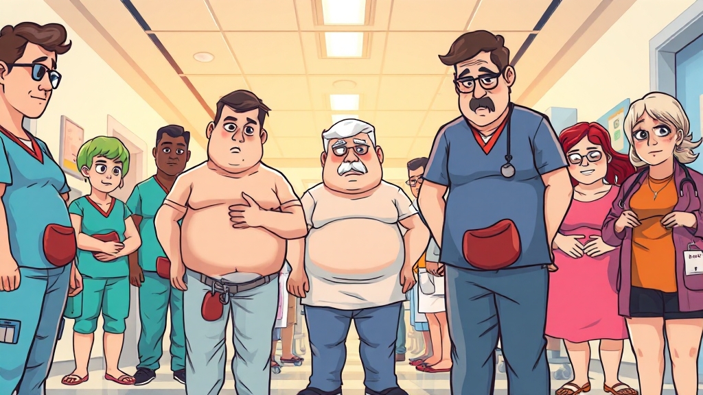 대장암 초기증상, 언제 병원을 방문해야 할까? (cartoon 스타일)