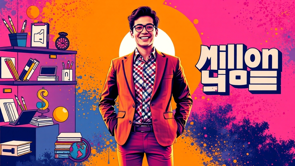 취업 성공 시 지원금 (popart 스타일)
