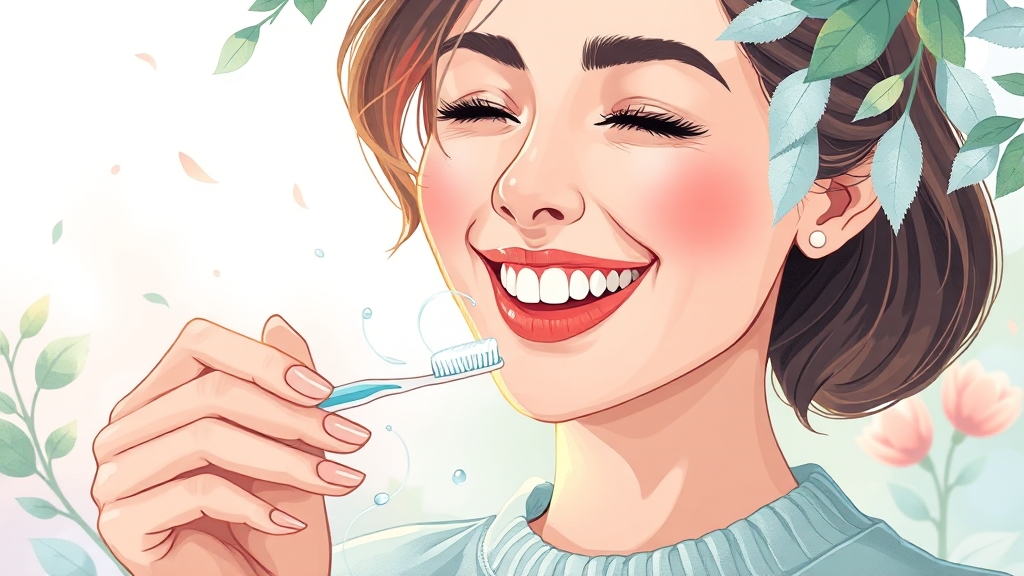 건강한 잇몸을 위한 매일의 관리 (illustration 스타일)