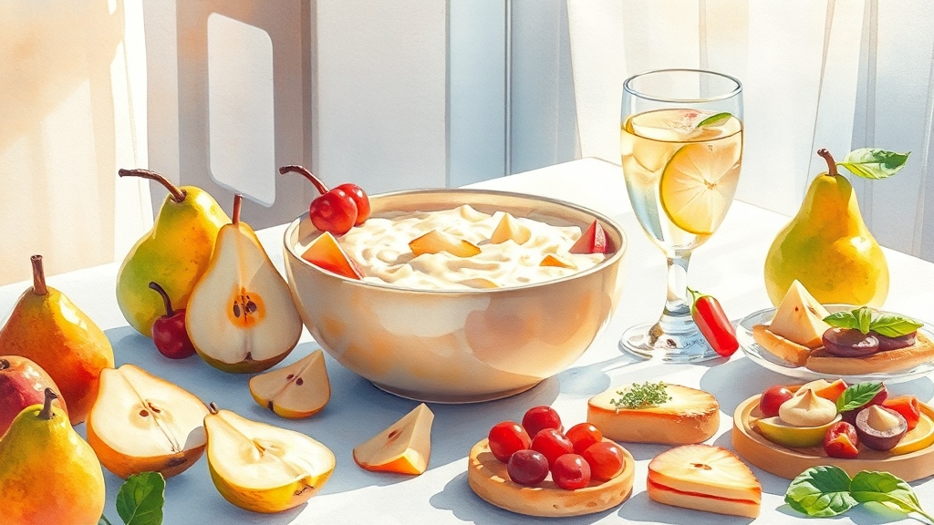 배, 이렇게 활용해 보세요! (watercolor 스타일)