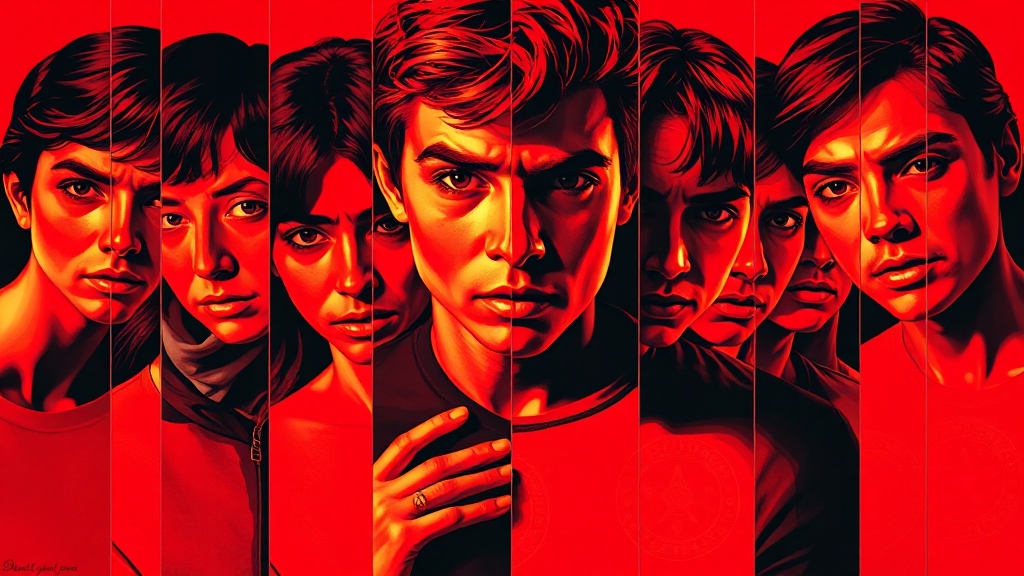 대장암 자가 진단법 (popart 스타일)
