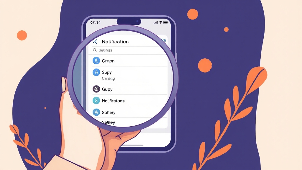 알림 미수신 시 대처 방법 (illustration 스타일)