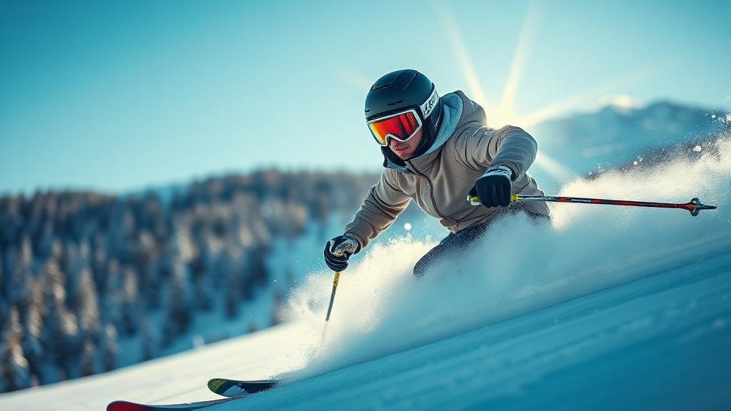 스키장 가기 전 필수 준비물 (realistic 스타일)