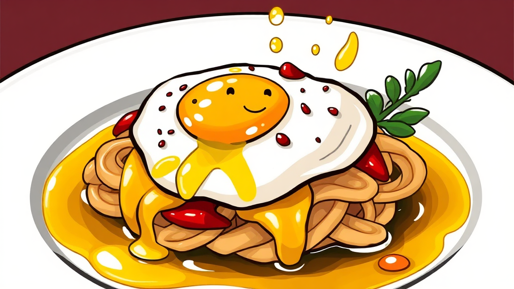 계란 후라이, 더 맛있게 즐기는 추가 팁과 활용법 (cartoon 스타일)