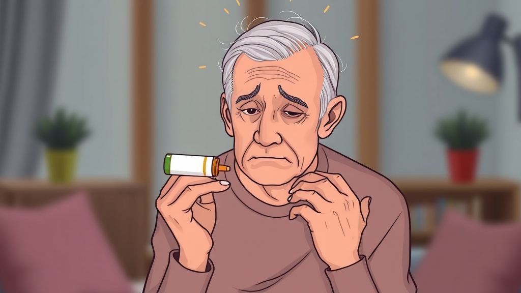 고지혈증 약 흔한 부작용 (illustration 스타일)