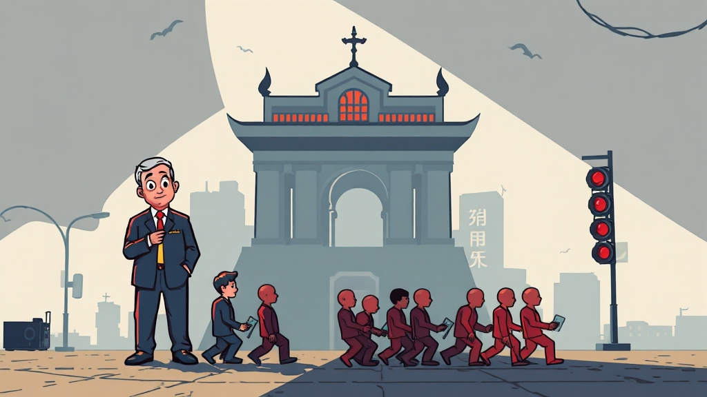 수의계약(관피아) 문제점 (cartoon 스타일)