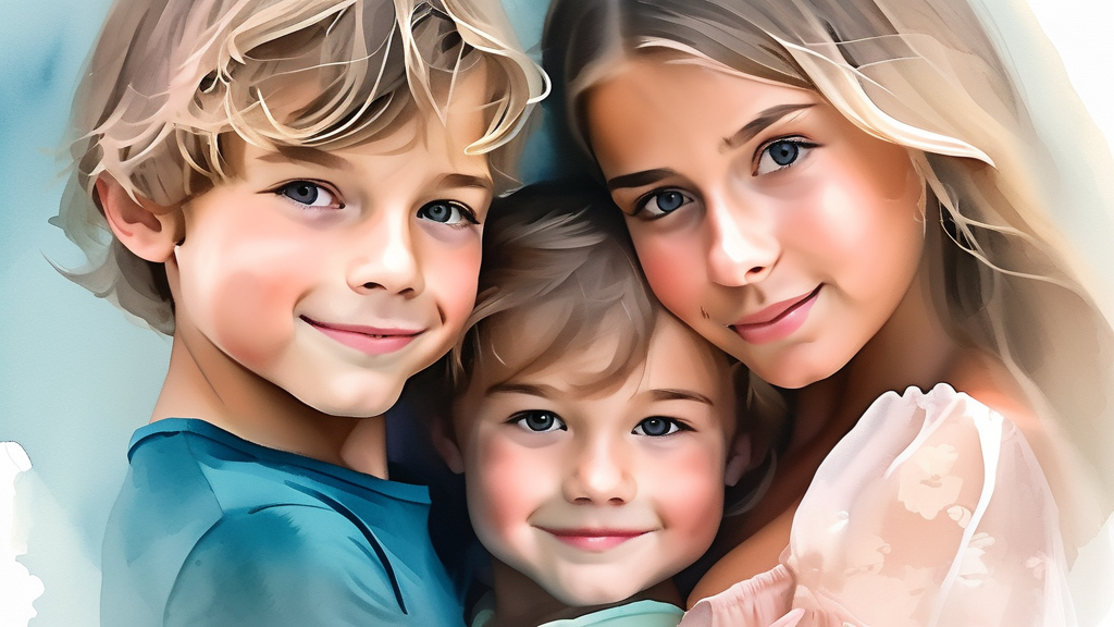 자녀장려금, 얼마나 받을 수 있나요? 지급액 산정 방식 (watercolor 스타일)