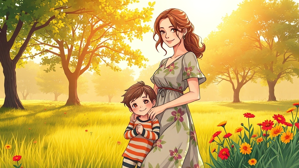엄마의 자존감, 행복 육아의 핵심 (illustration 스타일)