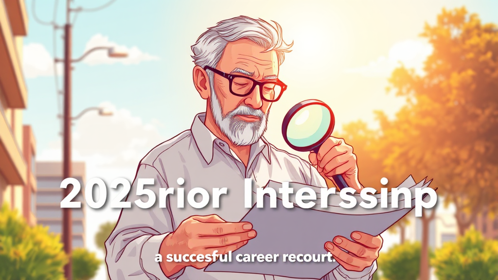 2026 시니어 인턴십 개요 (illustration 스타일)