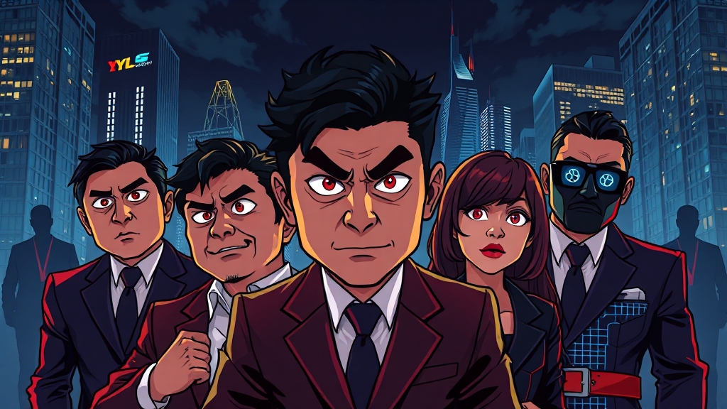 주요 등장인물 관계도 분석 (cartoon 스타일)