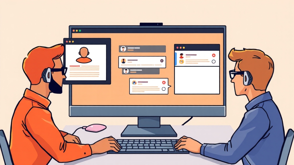 PC 카톡, 왜 필요할까? (cartoon 스타일)