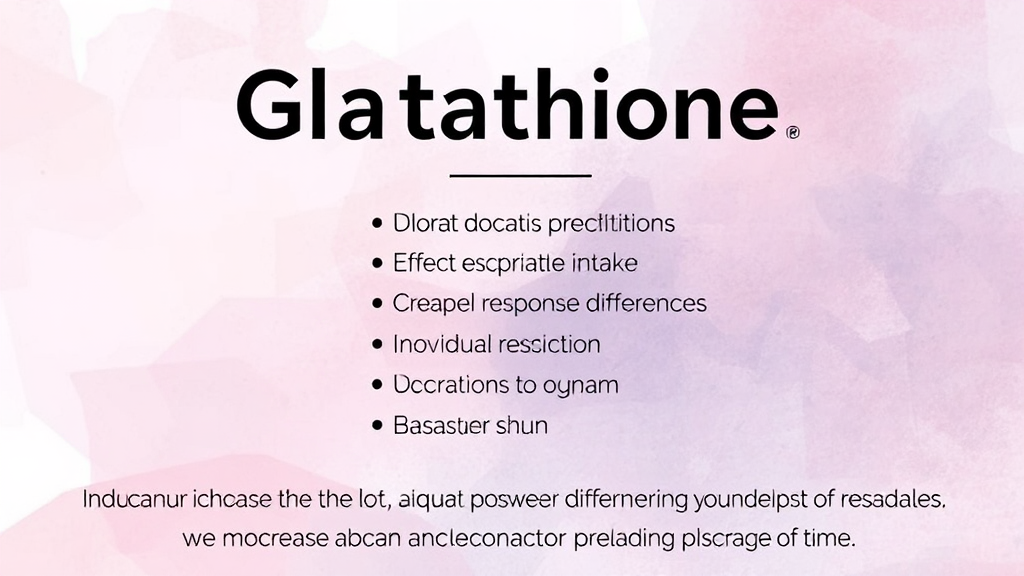 글루타치온 복용 시 주의해야 할 점과 부작용 가능성 (watercolor 스타일)