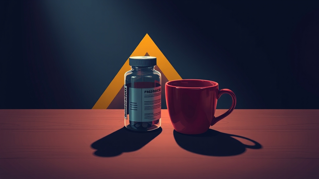 콜레스테롤 약 & 커피, 왜 주의해야 할까? (illustration 스타일)