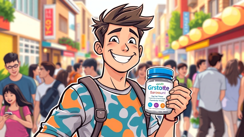 젊은 층도 안심할 수 없는 전립선 건강 (cartoon 스타일)