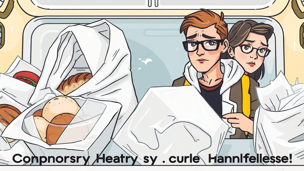 포장재 유해성 논란 (illustration 스타일)