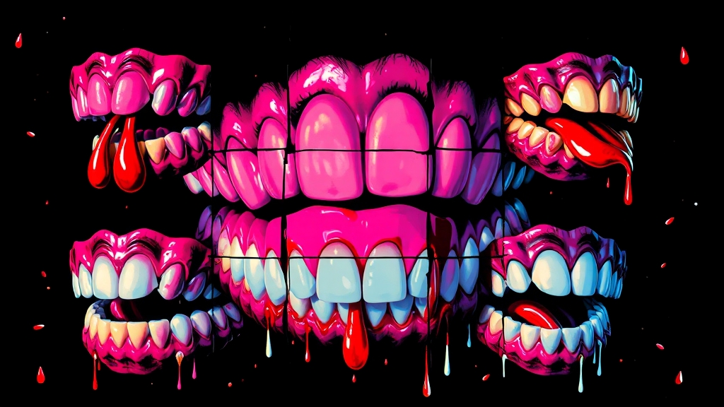 잇몸 건강, 위험 신호 포착! (popart 스타일)