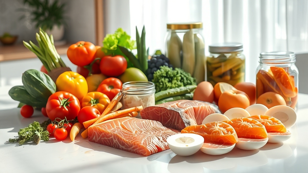 항암 식단과 건강한 생활 (realistic 스타일)