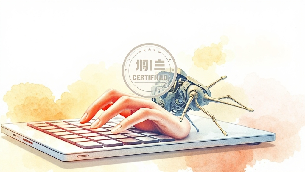 AI 자격증과 실제 업무 적용 사례 (watercolor 스타일)