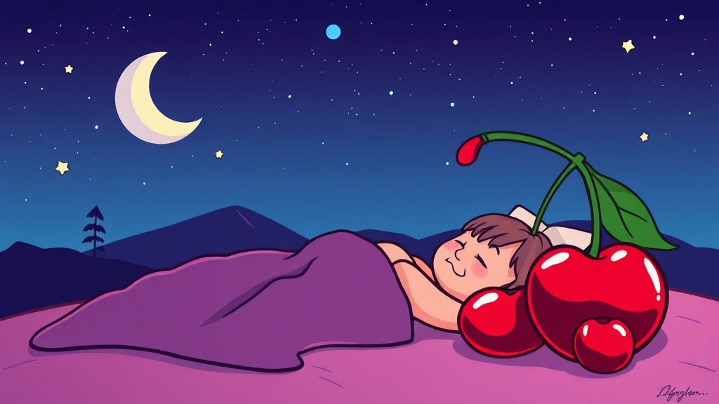 식물성 멜라토닌이란? (cartoon 스타일)